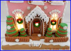 New 2025 Trimsetter Gingerbread Pink House II Light Up LED 12.6T x 8.9W