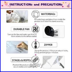 New 6FT Inflatables Birthday Cake Outdoor Decorations with Candles, Build-in