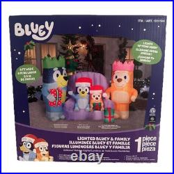 New 6.6' Bluey Family Christmas Inflatable 2025 Gemmy Indoor Outdoor Yard Decor