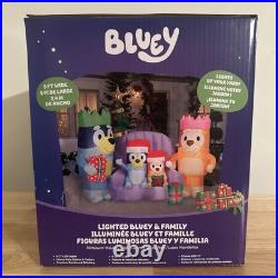 New 6.6' Bluey Family Christmas Inflatable 2025 Gemmy Indoor Outdoor Yard Decor