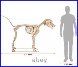 New 7ft FT Skeleton Dog Skelly Home Accent Halloween 2024 Home Depot FAST SHIP