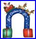 New_9_Ft_Inflatable_Sleigh_Ride_Archway_Merry_Christmas_To_All_Santa_Reindeer_01_awf