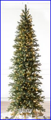 New Balsam Hill 7.5ft Slim Cathedral Fir LED Clear Fairy Lights Christmas Tree New Balsam Hill 7.5ft Slim Cathedral Fir LED Clear Fairy Lights Christmas Tree