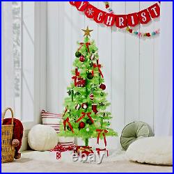 New Best Choice Prelit Colored Christmas Tree 4ft Artificial Tree Holiday