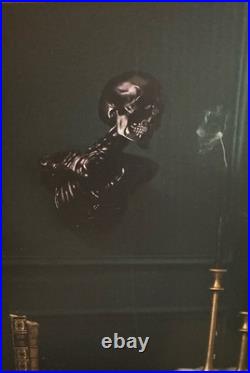 New Christian Siriano New York Halloween 3-D Gothic Skull Skeleton Wall Hanging