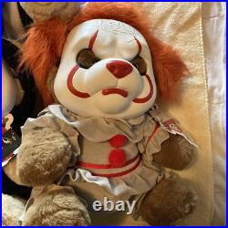 New FULL SET Spirit Halloween TEDDY TERRORS Bears Pennywise Terrifier Scream