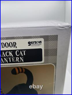 New Gerson Outdoor Lighted Inflatable Black Cat And Jack O Lantern 78.7/6.5feet