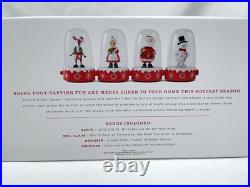New Hallmark Holiday Christmas Happy Tappers Set Santa Mrs. Claus Reindeer 2024