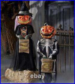 New Home Accents Holiday Pumpkin Anamatronic Halloween LED Twins (Home Depot)