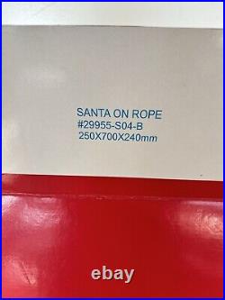 New In Box RARE Barcana Vintage Santa Claus Fiberglass 27 Santa On Rope New In Box RARE Barcana Vintage Santa Claus Fiberglass 27 Santa On Rope