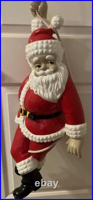New In Box RARE Barcana Vintage Santa Claus Fiberglass 27 Santa On Rope New In Box RARE Barcana Vintage Santa Claus Fiberglass 27 Santa On Rope