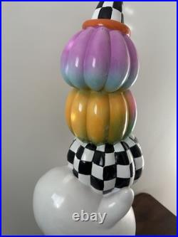 New Mackenzie Childs DUPE Trick Or Treat Ghost With Pumpkins (not illuminated)