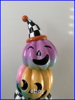 New Mackenzie Childs DUPE Trick Or Treat Ghost With Pumpkins (not illuminated)