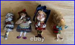New One Hundred & 80 Degrees Storybook Dorothy Lion Tinman Scarecrow Ornaments