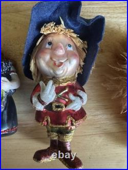 New One Hundred & 80 Degrees Storybook Dorothy Lion Tinman Scarecrow Ornaments