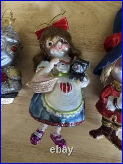 New One Hundred & 80 Degrees Storybook Dorothy Lion Tinman Scarecrow Ornaments