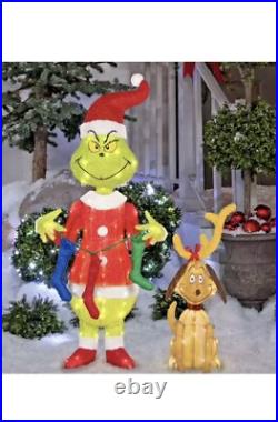 New Outdoor Lighted Grinch Max Holiday Lawn Decor LED Lights Lawn Decor 4.1