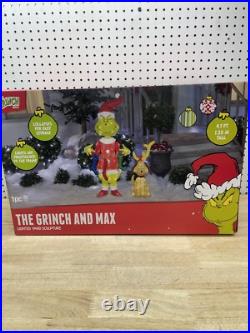 New Outdoor Lighted Grinch Max Holiday Lawn Decor LED Lights Lawn Decor 4.1