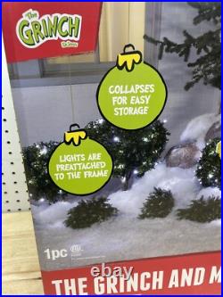 New Outdoor Lighted Grinch Max Holiday Lawn Decor LED Lights Lawn Decor 4.1