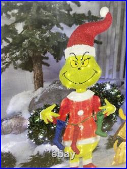 New Outdoor Lighted Grinch Max Holiday Lawn Decor LED Lights Lawn Decor 4.1