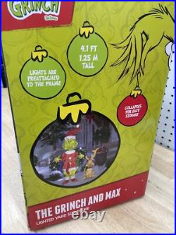 New Outdoor Lighted Grinch Max Holiday Lawn Decor LED Lights Lawn Decor 4.1