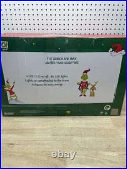 New Outdoor Lighted Grinch Max Holiday Lawn Decor LED Lights Lawn Decor 4.1