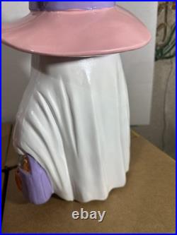 New Pink Witch Hat Table Top Ghost & Pink Scooter Ghost 2 Figures Total