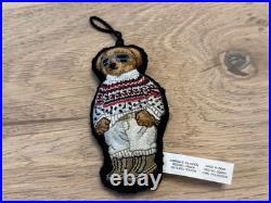 New Polo Ralph Lauren Christmas Holiday Bear Sweater Cowboy Hat Ornament Set