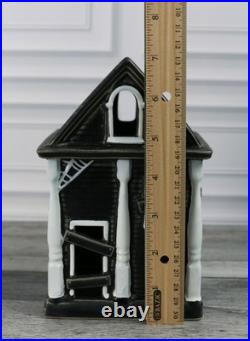 New Pottery Barn Ceramic Stoneware Haunted House Set of 3 Indoor Halloween Decor