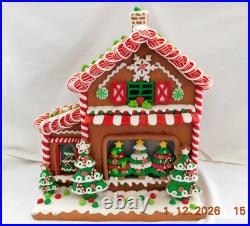 New Trimsetter Gingerbread House Light Up LED Christmas Tree Store 15T x 12.5L
