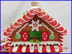 New Trimsetter Gingerbread House Light Up LED Christmas Tree Store 15T x 12.5L