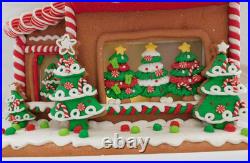 New Trimsetter Gingerbread House Light Up LED Christmas Tree Store 15T x 12.5L