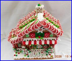 New Trimsetter Gingerbread House Light Up LED Christmas Tree Store 15T x 12.5L