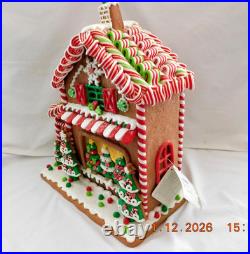 New Trimsetter Gingerbread House Light Up LED Christmas Tree Store 15T x 12.5L