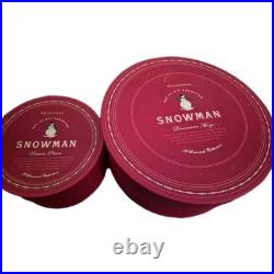 New Williams Sonoma Snowman Mugs & Plates 12pc Set Retired Christmas NIB Wear