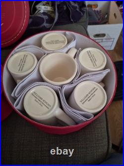 New Williams Sonoma Snowman Mugs & Plates 12pc Set Retired Christmas NIB Wear