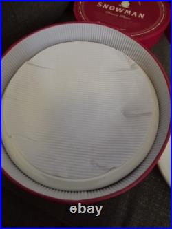 New Williams Sonoma Snowman Mugs & Plates 12pc Set Retired Christmas NIB Wear