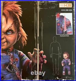NewithSealed 3.5 ft Animated Scarred Chucky Doll Halloween Home Depot Animatronic