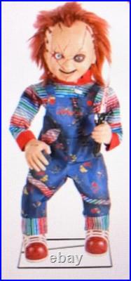 NewithSealed 3.5 ft Animated Scarred Chucky Doll Halloween Home Depot Animatronic