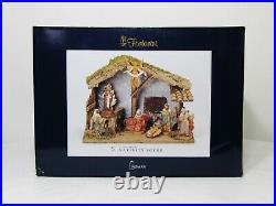 Nib Fontanini Nativity Stable Scene Creche For 5 Scale Figure Collection 17 L