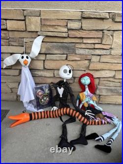 Nightmare Before Christmas 3ft Jack Sally Snake Zero Outdoor Hanging Decor SET 4