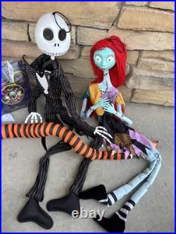 Nightmare Before Christmas 3ft Jack Sally Snake Zero Outdoor Hanging Decor SET 4