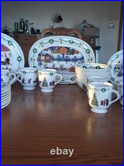 Nikko Americana Christmas Dinnerware Design By Charles Wysocki 31 Piece Grouping Nikko Americana Christmas Dinnerware Design By Charles Wysocki 31 Piece Grouping