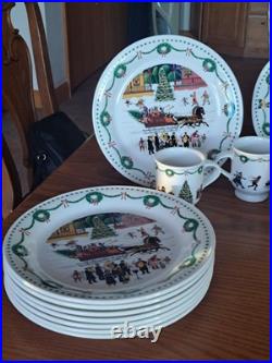 Nikko Americana Christmas Dinnerware Design By Charles Wysocki 31 Piece Grouping Nikko Americana Christmas Dinnerware Design By Charles Wysocki 31 Piece Grouping