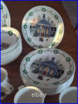 Nikko Americana Christmas Dinnerware Design By Charles Wysocki 31 Piece Grouping Nikko Americana Christmas Dinnerware Design By Charles Wysocki 31 Piece Grouping