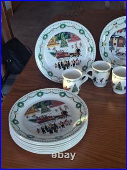 Nikko Americana Christmas Dinnerware Design By Charles Wysocki 31 Piece Grouping Nikko Americana Christmas Dinnerware Design By Charles Wysocki 31 Piece Grouping