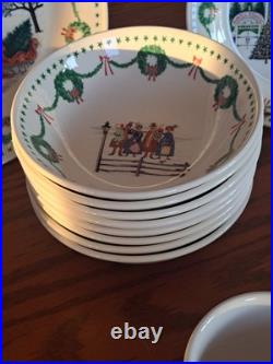 Nikko Americana Christmas Dinnerware Design By Charles Wysocki 31 Piece Grouping Nikko Americana Christmas Dinnerware Design By Charles Wysocki 31 Piece Grouping