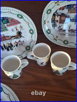 Nikko Americana Christmas Dinnerware Design By Charles Wysocki 31 Piece Grouping Nikko Americana Christmas Dinnerware Design By Charles Wysocki 31 Piece Grouping