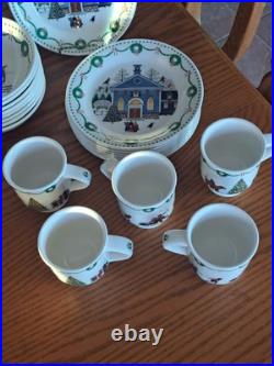 Nikko Americana Christmas Dinnerware Design By Charles Wysocki 31 Piece Grouping Nikko Americana Christmas Dinnerware Design By Charles Wysocki 31 Piece Grouping