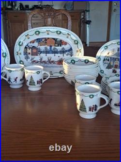 Nikko Americana Christmas Dinnerware Design By Charles Wysocki 31 Piece Grouping Nikko Americana Christmas Dinnerware Design By Charles Wysocki 31 Piece Grouping